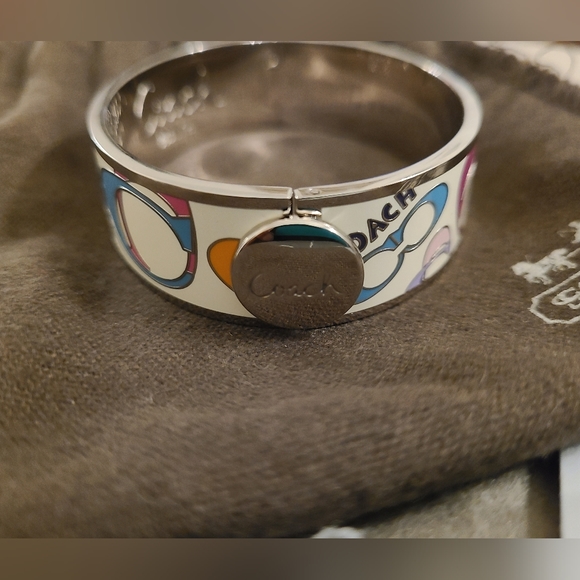 Rare Coach colorful bracelet with silver hardware - Picture 2 of 5